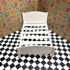 Doll House Double Bed - Doll Furniture - Pick your Colors - 1:6 Scale