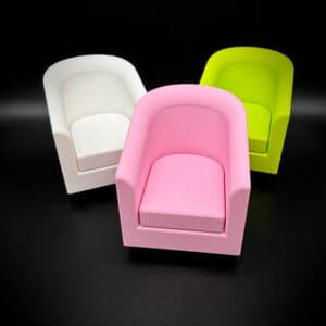 Doll House Chair - Doll Furniture - Pick your Colors - 1:6 Scale