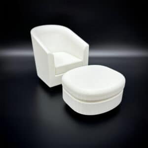 Doll House Ottoman - Doll Furniture - Pick your Colors - 1:6 Scale