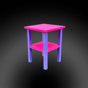 Doll House Square Two Color Side Table - Doll Furniture - Pick your Colors - 1:6 Scale