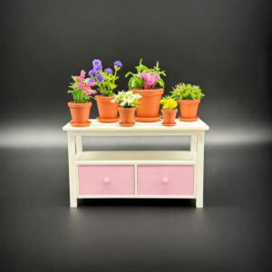 Doll House Terracotta Flowers - Doll Furniture - Pick your Colors - 1:6 Scale